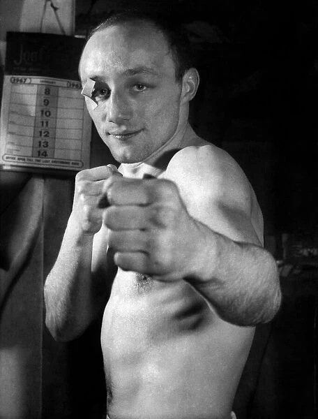 Scottish flyweight champion boxer John McClusky January 1967