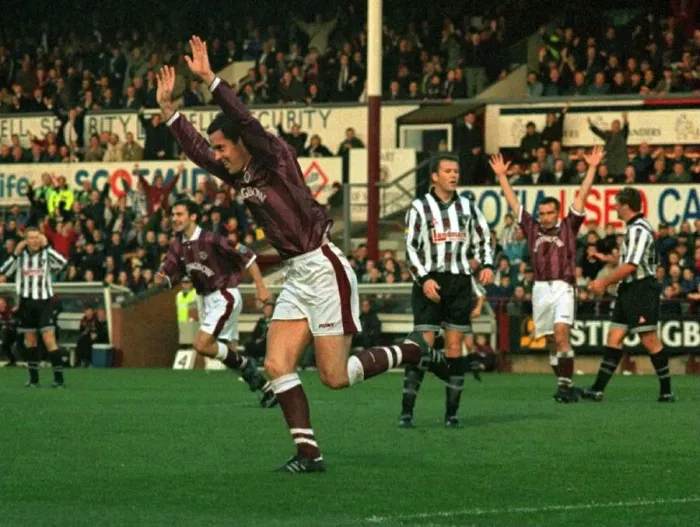 Framed Print : Scottish Premier League match at Tynecastle. Heart of Midlothian 2 v Dunfermline 0