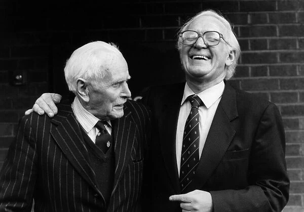 Scottish scientist and Nobel Prize for Medicine winner Sir James Black (right