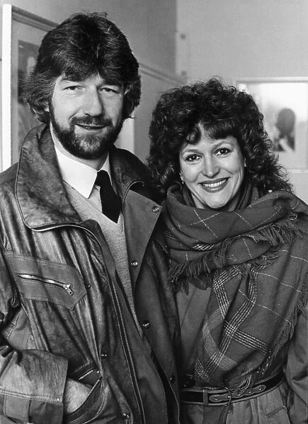 Scottish singer and actress Barbara Dickson with playwright Willy Russell in Liverpool