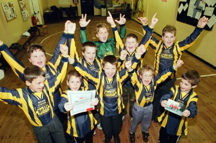 Framed Print : Scouts from Skelton who sent their old football strip to orphans in Poland Framed Print : Scouts from Skelton who sent their old football strip to orphans in Poland