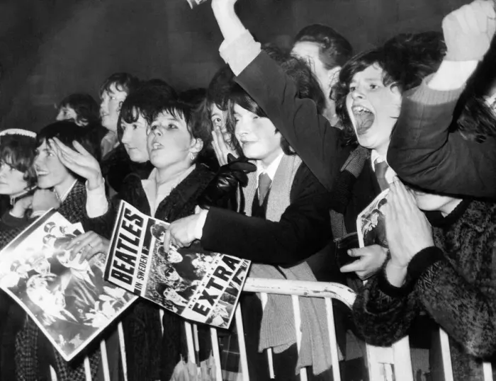 Framed Print : Another screaming welcome awaited the Beatles when they visited the Midlands again - this Framed Print : Another screaming welcome awaited the Beatles when they visited the Midlands again - this