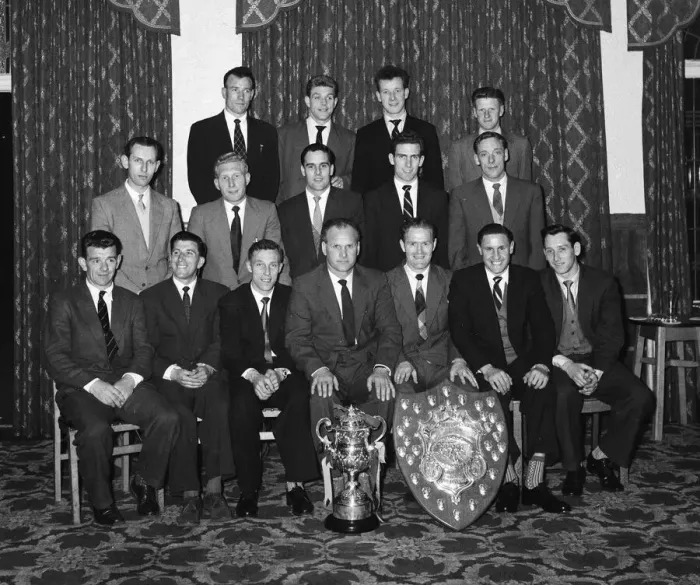 Framed Print : Scunthorpe United Third Division (North) Champions & Sunday Pictorial Giant-killers Cup