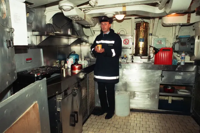 Framed Print : The Sea Cadets have a new base - the retired mine hunter HMS Kellington has docked Framed Print : The Sea Cadets have a new base - the retired mine hunter HMS Kellington has docked