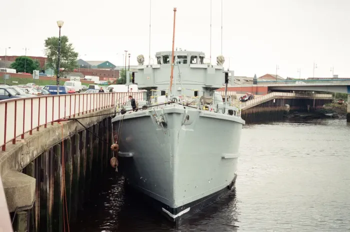 Framed Print : The Sea Cadets have a new base - the retired mine hunter HMS Kellington has docked Framed Print : The Sea Cadets have a new base - the retired mine hunter HMS Kellington has docked