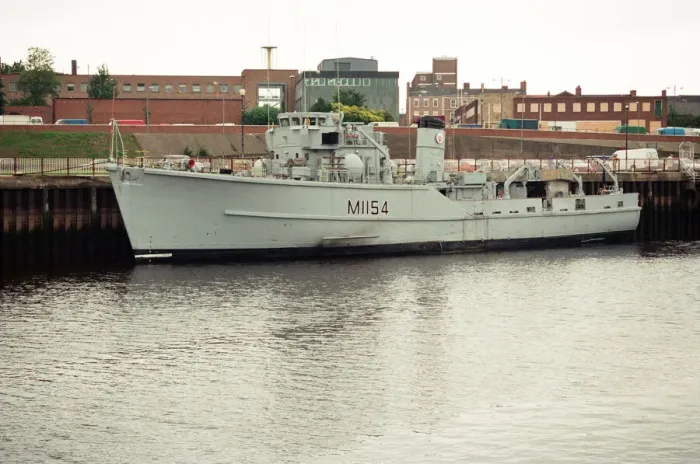 Framed Print : The Sea Cadets have a new base - the retired mine hunter HMS Kellington has docked Framed Print : The Sea Cadets have a new base - the retired mine hunter HMS Kellington has docked