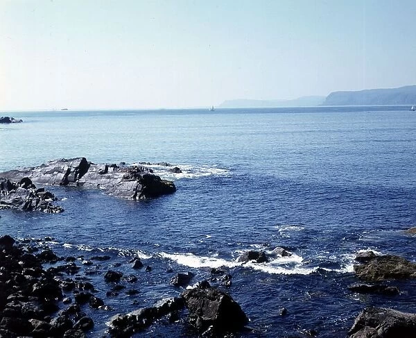 The sea at Easdale Argyll 1973 Scotland