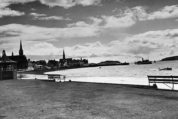 The seafront at Largs Scotland Circa 1960