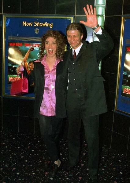 Sean Bean actor with wife Melanie Hill actress at premiere of his new film When Saturday