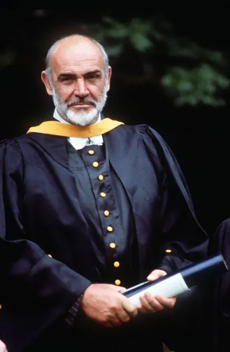 Framed Print : Sean Connery actor receives an Honorary Degree from St Andrews University Scotland