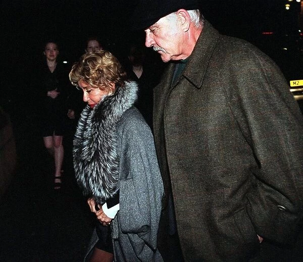 Sean Connery April 1999 Coming back to the Caledonian Hotel with his wife Micheline