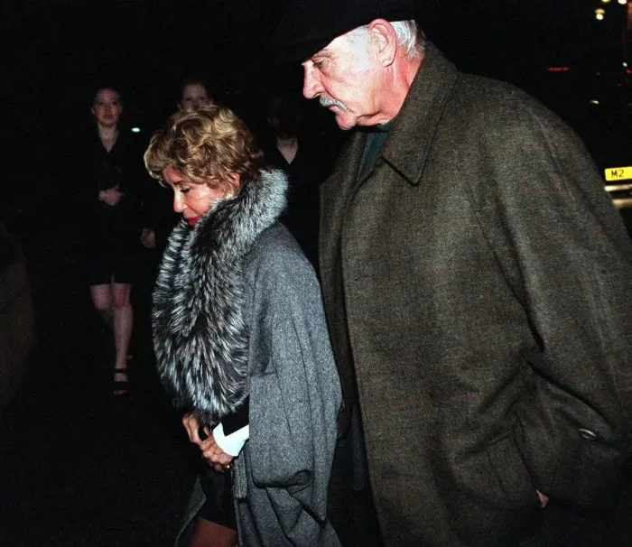 Framed Print : Sean Connery April 1999 Coming back to the Caledonian Hotel with his wife Micheline Framed Print : Sean Connery April 1999 Coming back to the Caledonian Hotel with his wife Micheline