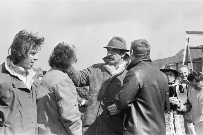 Framed Print : Sean Connery as Detective Sergeant Johnson between takes whilst filming the movie Framed Print : Sean Connery as Detective Sergeant Johnson between takes whilst filming the movie