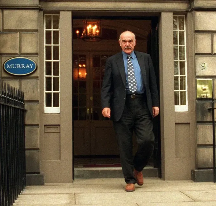 Framed Print : Sean Connery Edinburgh 7th May 1999 actor leaves the offices of David Murray in Framed Print : Sean Connery Edinburgh 7th May 1999 actor leaves the offices of David Murray in