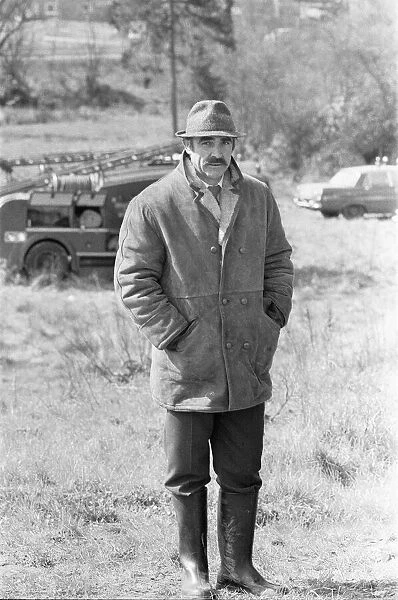 Sean Connery during location filming in Bracknell for the movie 'Offence'