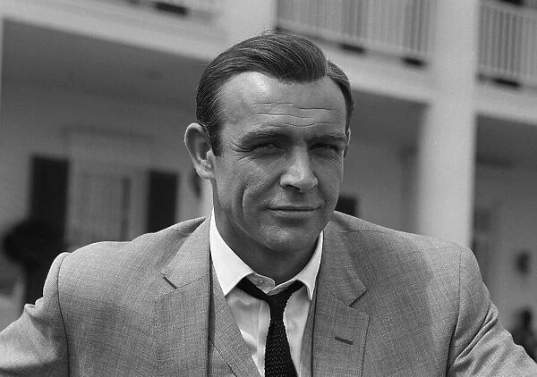 Sean Connery on location for the latest James Bond film Goldfinger 11th June 1964