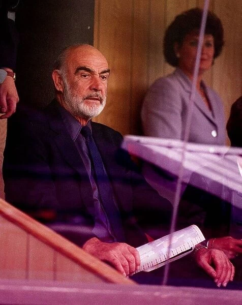 Sean Connery Sept 1998 the Scottish actor watches match