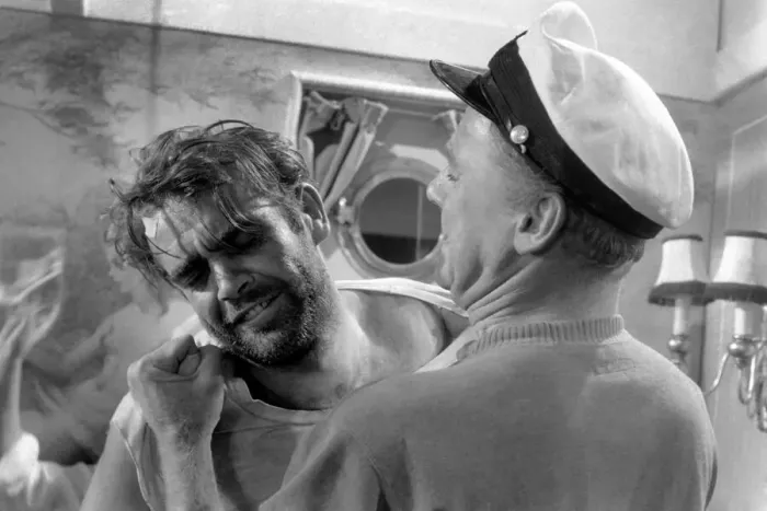 Framed Print : Sean Connery on the set of the film Action of the Tiger Framed Print : Sean Connery on the set of the film Action of the Tiger