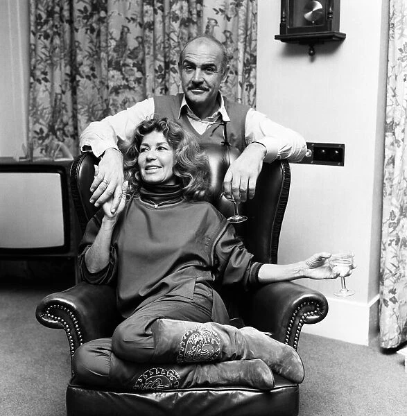 Sean Connery with his wife Micheline. 21st November 1981