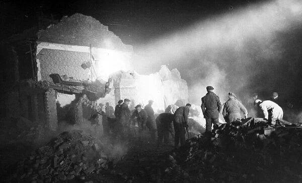 Searchlights were used to expedite the search for two unaccounted persons twenty four