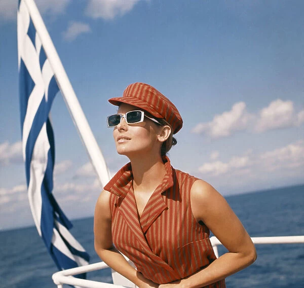 Seaside Fashion Clothing: Holidays: Beachwear. Circa 1965