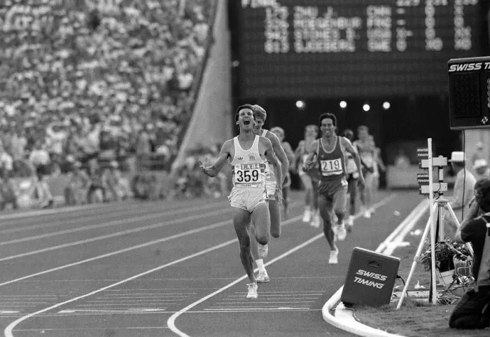 Framed Print : Sebastian Coe Los Angeles Olympic Games August 1984 Framed Print : Sebastian Coe Los Angeles Olympic Games August 1984