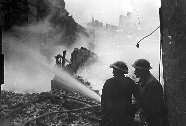 Second Great Fire of London - Paternoster Row is destroyed. 30th December 1940