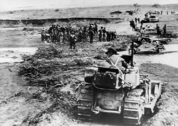 Second World War, North Africa Campaign. Mareth Line, Tunisia. April 1943
