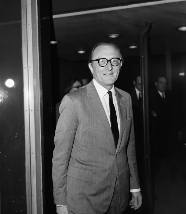 Framed Print : Secretary of State for Defence Lord Carrington arrives at Heathrow Airport from Rome