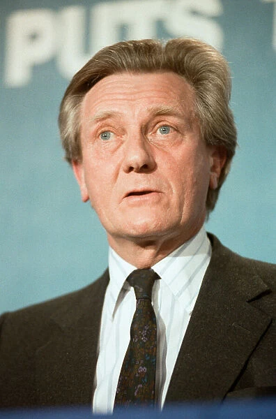 Secretary of State for the Environment Michael Heseltine speaking during the 1992 General