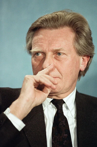 Secretary of State for the Environment Michael Heseltine speaking during the 1992 General