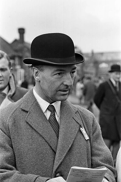 Secretary of State for War John Profumo at Sandown Park Racecourse. 22nd March 1963