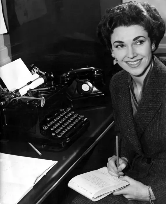 Framed Print : Secretary taking dictation Typist type writer typewriter Office work