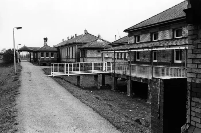 Framed Print : A section of Lansdowne Hospital, Cardiff, Wales. October 1976 Framed Print : A section of Lansdowne Hospital, Cardiff, Wales. October 1976