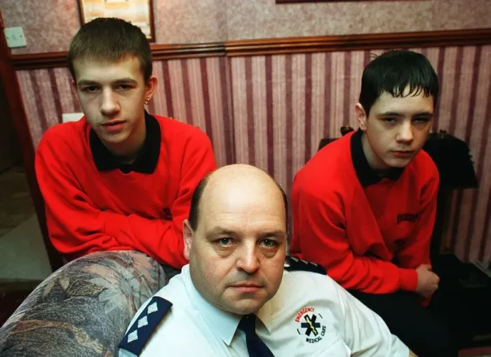 Framed Print : Segregated schools feature, February 1998, William Shaw with sons David (14 Framed Print : Segregated schools feature, February 1998, William Shaw with sons David (14