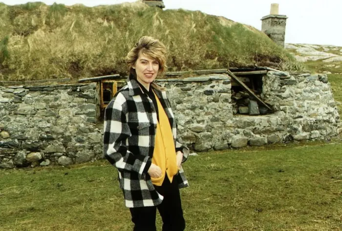 Framed Print : Selina Scott TV Presenter in the Highlands Framed Print : Selina Scott TV Presenter in the Highlands
