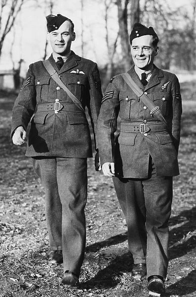 The Sergeant pilot and Sergeant observer of the Royal Air Force who brought back