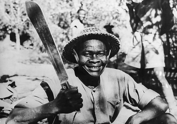 Sergeant Smabo Waja, a West African soldier fighting on the Burma front