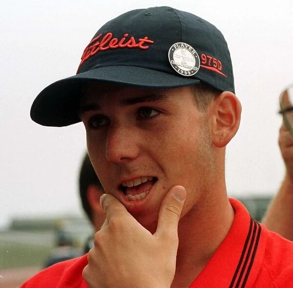 Sergio Garcia Open Golf Championship Carnoustie 1999 nahd at face Titleist cap