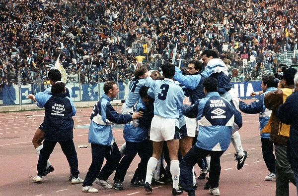 Serie A League match at the Stadio Olimpico, Rome. Lazio 1 v AS Roma 1