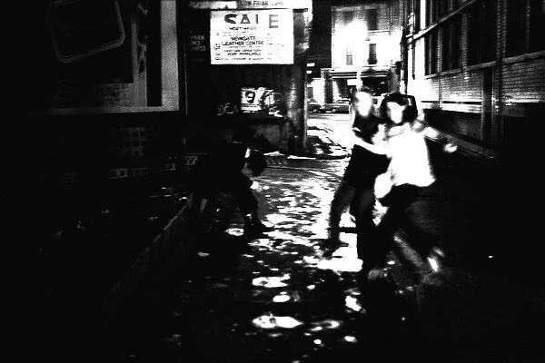 A series of pictures taken 22 October 1972 depicting that the nightlife