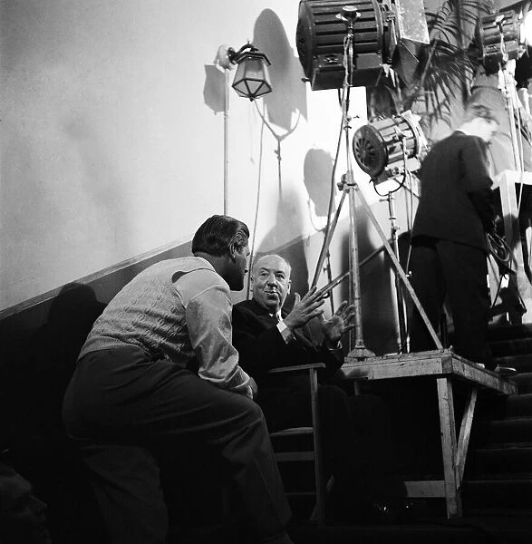 On the set of the film The Man Who Knew Too Much