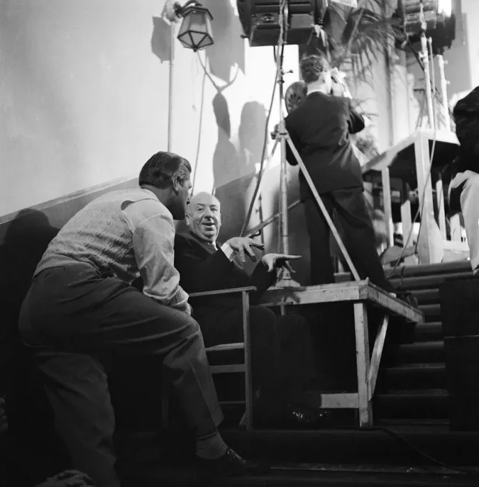 Framed Print : On the set of the film The Man Who Knew Too Much Framed Print : On the set of the film The Man Who Knew Too Much