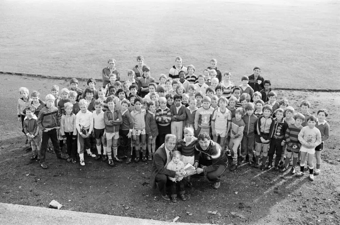 Framed Print : Seventy-six boys, from the age of six to 12, received badges after completing a four-week