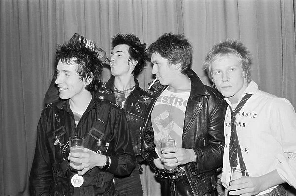 The Sex Pistols. 10th March 1977. London. They are back again -