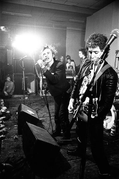 The Sex Pistols in Eindhoven, Holland. Johnny Rotten, Sid Vicious, Paul and Steve Jones