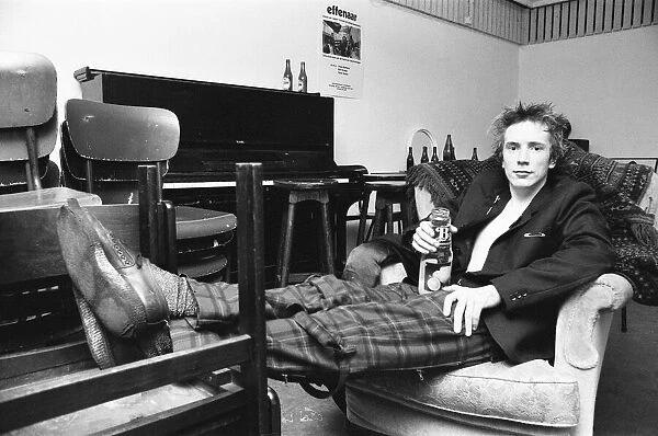 The Sex Pistols Holland. Johnny Rotten after the Arnhem gig