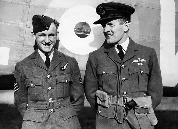 Sgt. John Hannah V. C. with Pilot Officer C. A. Connor D. F. C. killed. October 1940 P011343