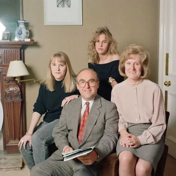 Framed Print : Shadow Chancellor of the Exchequer John Smith MP at home in Edinburgh with his family Framed Print : Shadow Chancellor of the Exchequer John Smith MP at home in Edinburgh with his family