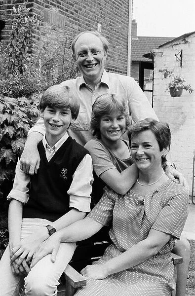 Shadow Secretary of State for Education and Science Neil Kinnock with his family